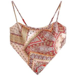 Tie Back Bandana Crop Top
